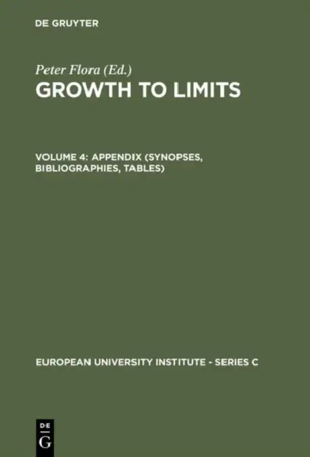 Appendix (Synopses, Bibliographies, Tables) (English, Peter Flora)