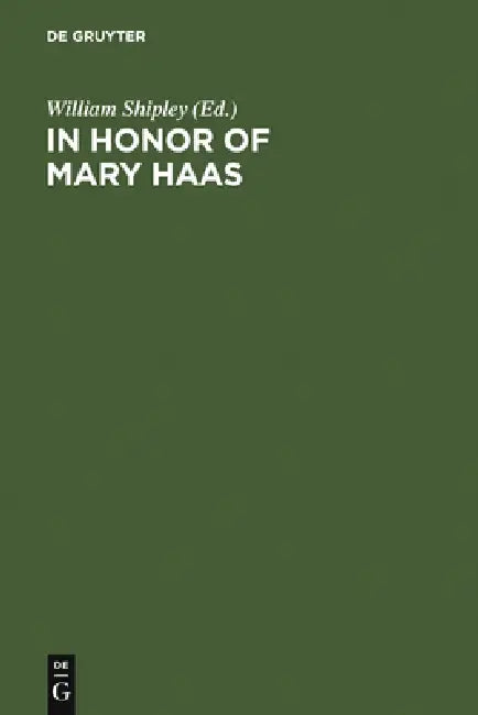 In Honor of Mary Haas (English, William Shipley)