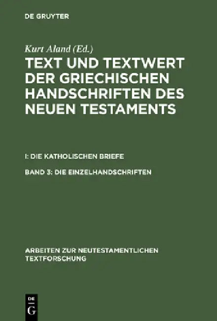 Die Einzelhandschriften (English, Kurt Aland)