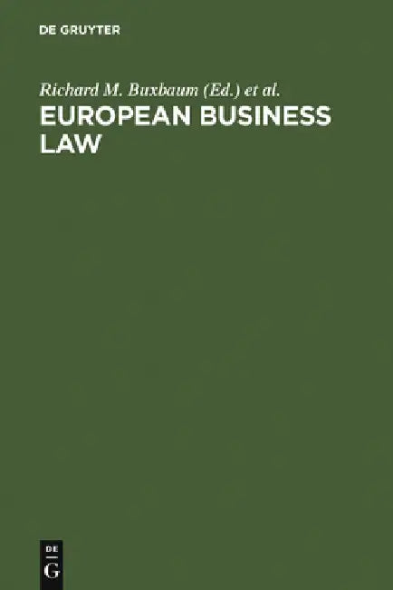 European Business Law (English, Richard M. Buxbaum | Alain Hirsch | Klaus J. Hopt)