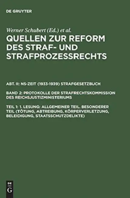 1. Lesung (English, Werner Schubert | Jrgen Regge | Peter Rie)