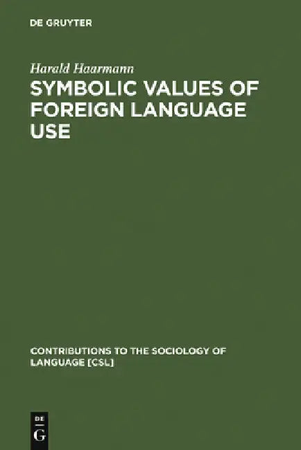 Symbolic Values of Foreign Language Use (English, Harald Haarmann)