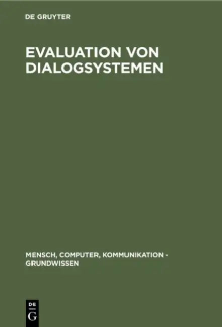 Evaluation von Dialogsystemen (English, R. Oppermann | B. Murchner | M. Paetau)