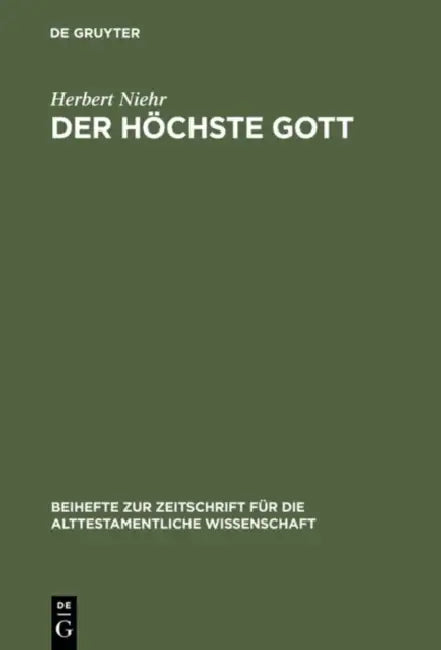 Der höchste Gott (English, Herbert Niehr)