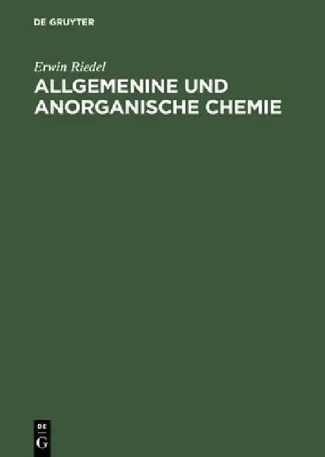 Allgemenine und anorganische Chemie (English, Erwin Riedel)