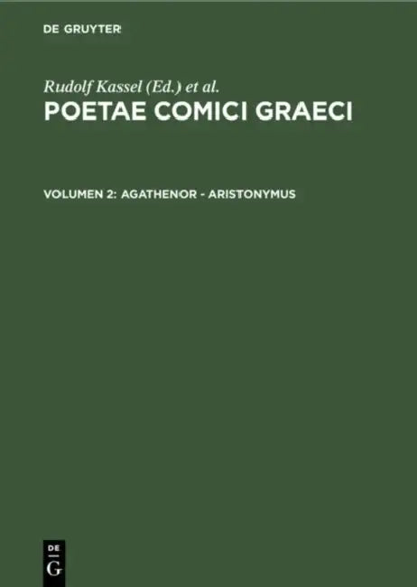 Poetae Comici Graeci (English, Rudolf Kassel | Colin Austin)