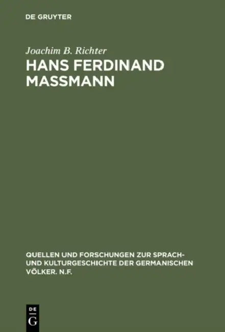 Hans Ferdinand Maßmann (English, Joachim B. Richter)