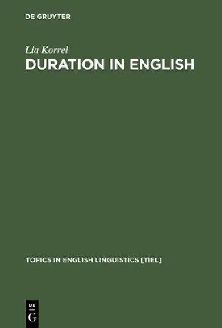 Duration in English (English, Lia Korrel)