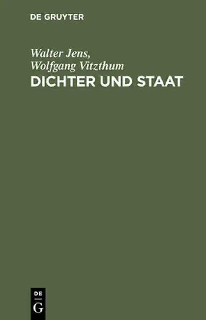 Dichter Und Staat (English, Walter Jens)