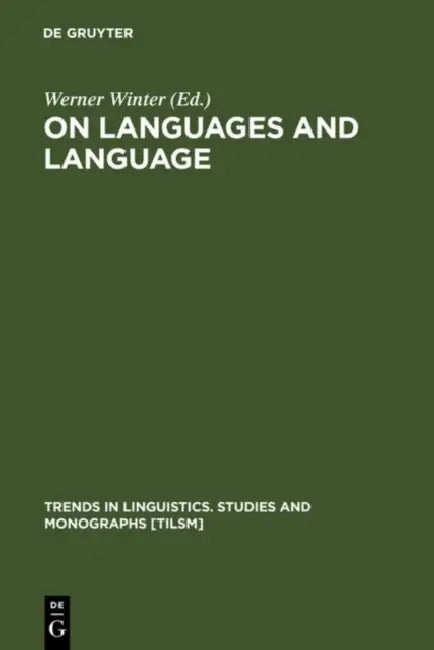 On Languages and Language (English, Werner Winter)