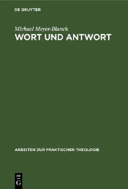 Wort und Antwort (English, Michael Meyer-Blanck)
