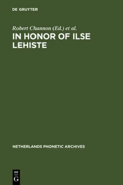 In Honor of Ilse Lehiste (English, Robert Channon | Linda Shockey)