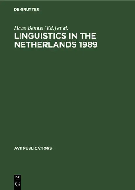 Linguistics in the Netherlands 1989 (English, Hans Bennis | Ans Van Kemenade)