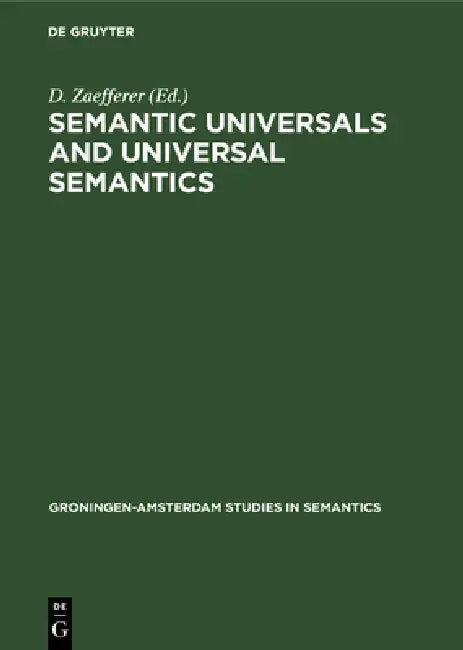 Semantic Universals and Universal Semantics (English, D. Zaefferer)