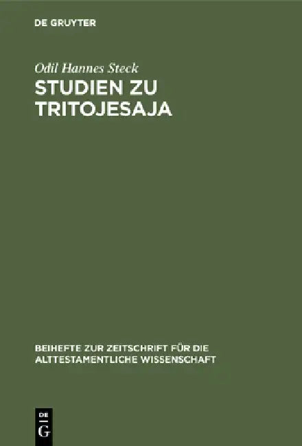 Studien zu Tritojesaja (English, Odil Hannes Steck)