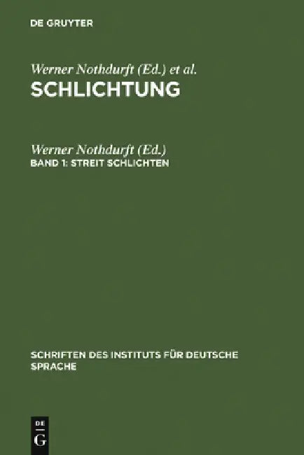 Streit schlichten (English, Werner Nothdurft)