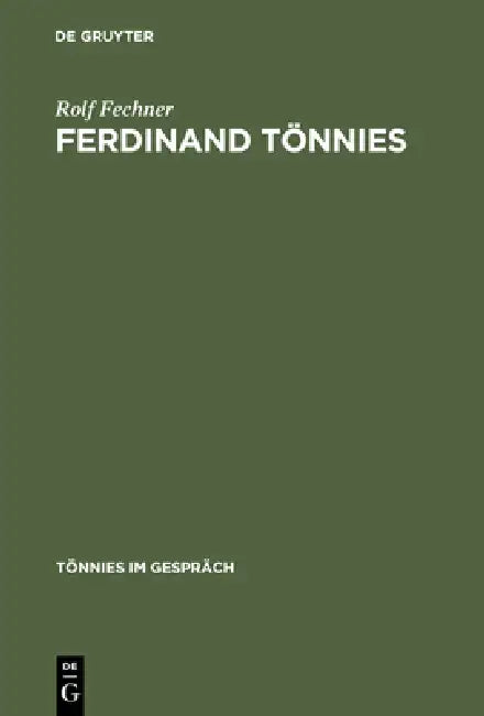 Ferdinand Tönnies (English, Rolf Fechner)
