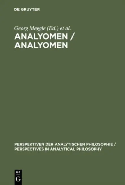 Analyomen / Analyomen (English, Georg Meggle | Ulla Wessels)