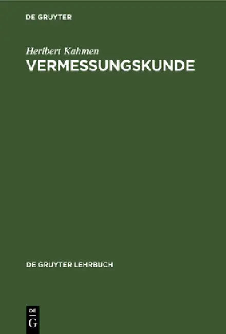 Vermessungskunde (English, Heribert Kahmen)
