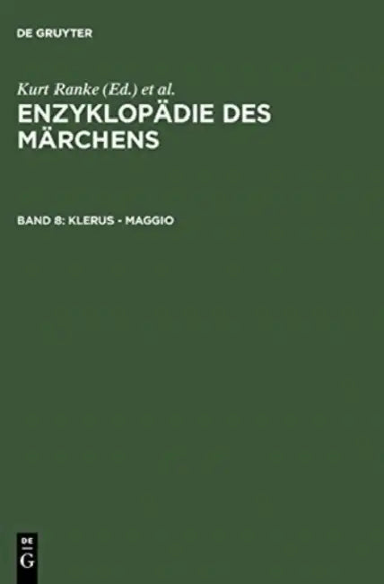Klerus - Maggio (English, Akademie Der Wissenschaften Zu Gottingen | Kurt Ranke | Rolf Wilhelm Brednich)