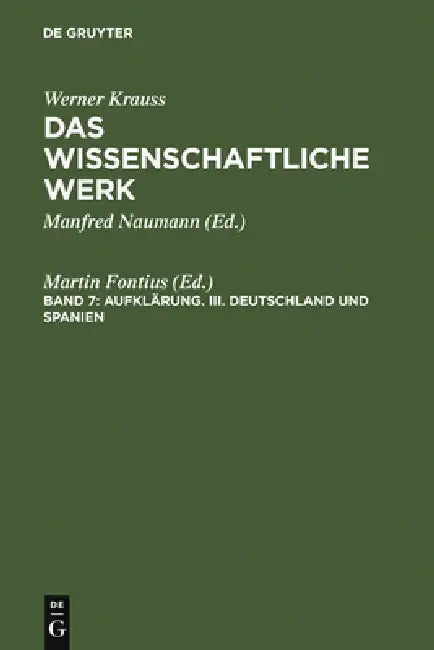 Deutschland und Spanien (English, Martin Fontius | Renate Petermann | Peter-Volker Springborn)