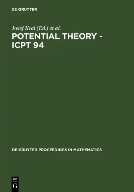 Potential Theory - Icpt 94 (English, Josef Kral | Jaroslav Lukes | Ivan Netuka)