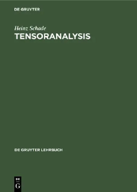 Tensoranalysis (English, Heinz Schade)