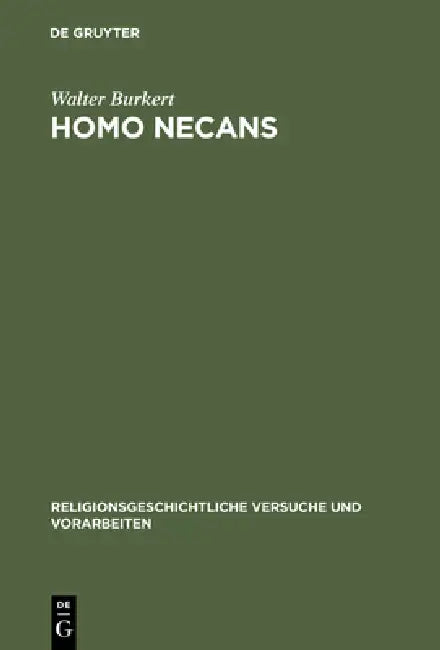 Homo Necans (English, Walter Burkert)
