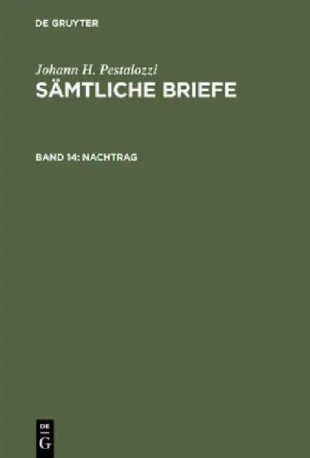 Nachtrag (English, Kurt Werder | Heinz Gallmann | Stefan Graber)