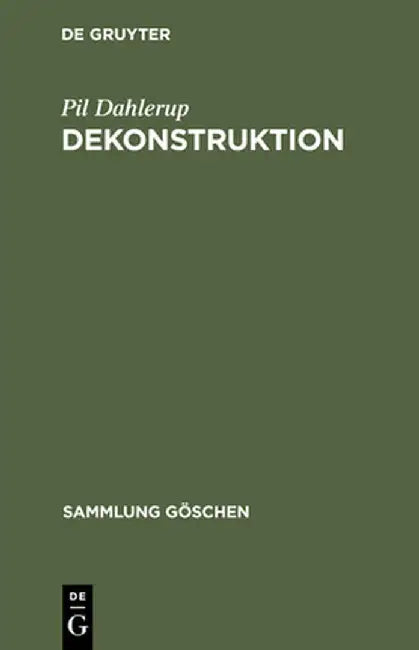 Dekonstruktion (English, Pil Dahlerup)