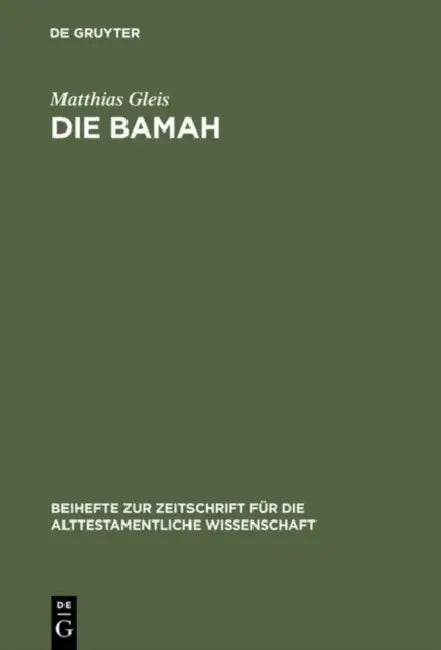Die Bamah (English, Matthias Gleis)