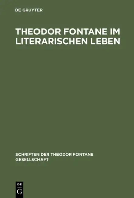 Theodor Fontane im literarischen Leben (English, Roland Berbig | Bettina Hartz)