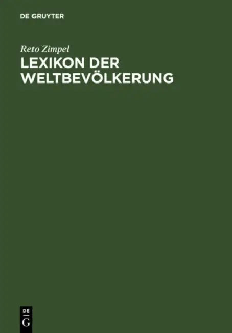 Lexikon Der Weltbevolkerung (English, Heinz-Gerhard Zimpel)