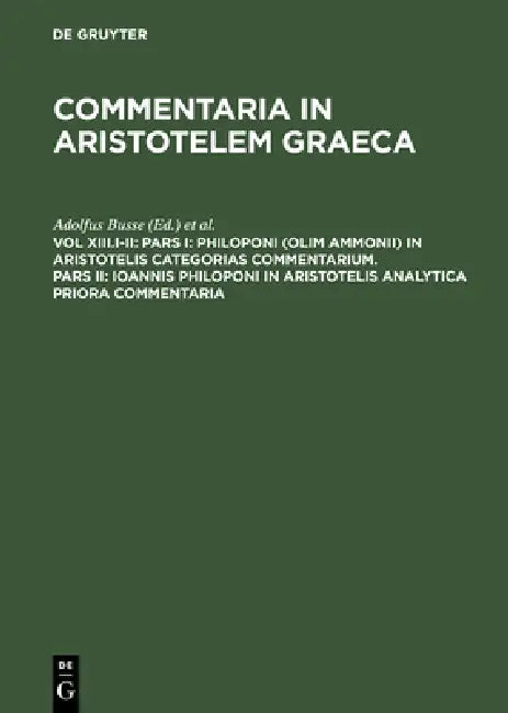 Pars I (English, Adolfus Busse | Maximilianus Wallies)