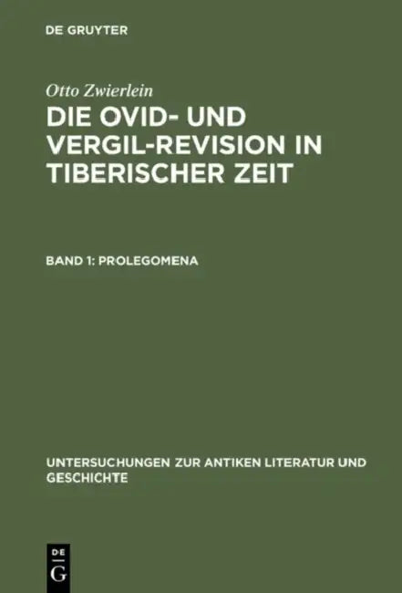 Prolegomena (English, Otto Zwierlein)