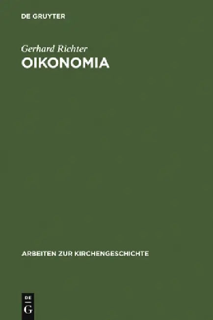 Oikonomia (English, Gerhard Richter)