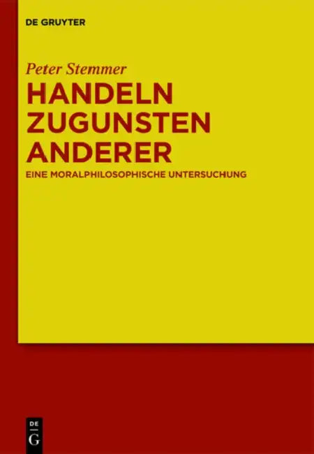Handeln Zugunsten Anderer (English, Peter Stemmer)