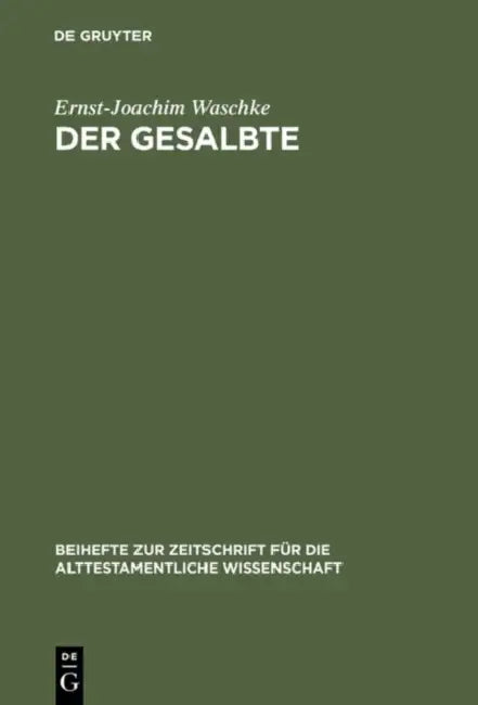 Der Gesalbte (English, Ernst-Joachim Waschke)