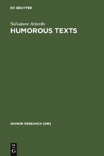 Humorous Texts (English, Salvatore Attardo)