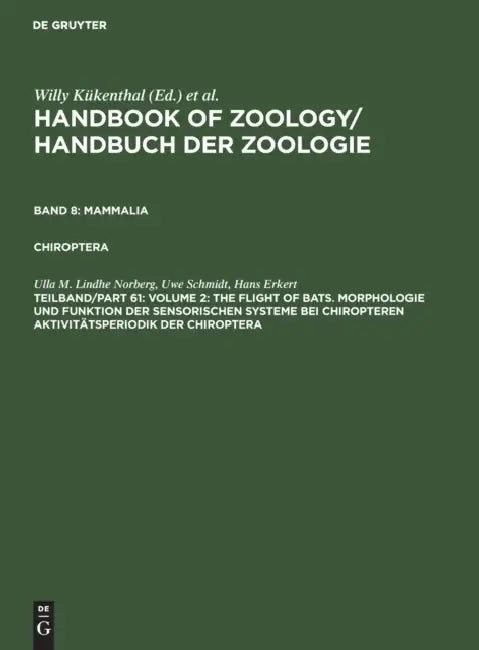 Volume 2 (English, Ulla M. Lindhe Norberg | Uwe Schmidt | Hans Erkert)