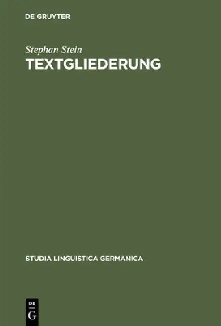 Textgliederung (English, Stephan Stein)