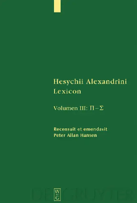 [Pi - Sigma] (English, Peter Allan Hansen)