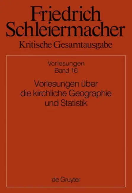 Vorlesungen Uber Die Kirchliche Geographie Und Statistik (English, Simon Gerber)