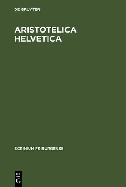Aristotelica Helvetica (English, Carolus Lohr)