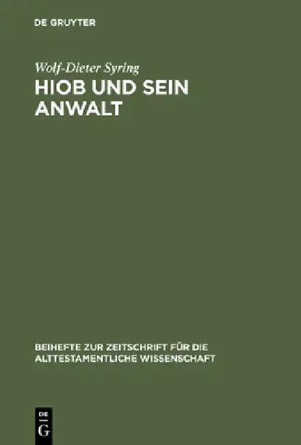 Hiob und sein Anwalt (English, Wolf-Dieter Syring)