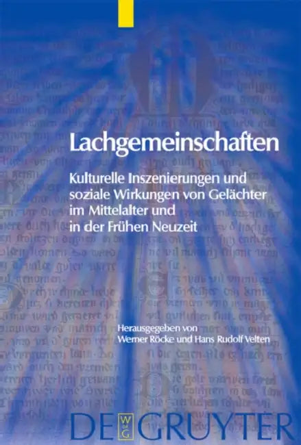 Lachgemeinschaften (English, Werner Röcke | Hans Rudolf Velten)