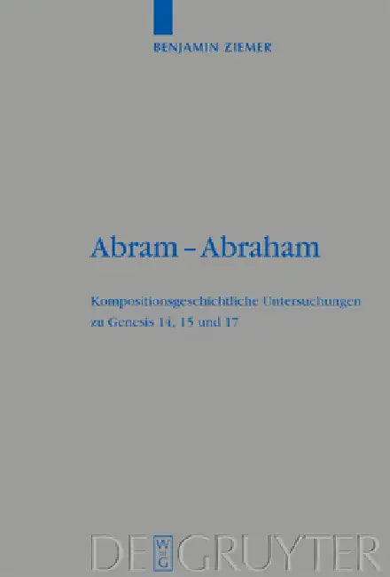 Abram - Abraham (English, Benjamin Ziemer)