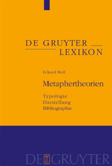 Metaphertheorien (English, Eckard Rolf)