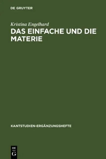 Das Einfache Und Die Materie (English, Kristina Engelhard)