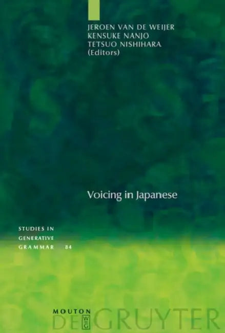 Voicing in Japanese (English, Jeroen Van de Weijer | Kensuke Nanjo | Tetsuo Nishihara)